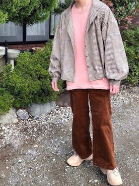 「apres jour（アプレジュール）のアイテム」を使った、すみやんさん（メンズ・162cm）の秋コーディネート