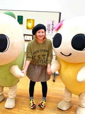 「LUCA/LADY LUCK LUCA（ルカ/レディラックルカ）のアイテム（スカート）」を使った、▽はるまき△さん（レディース・156cm）の春コーディネート