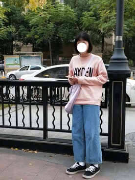 「ANDERSSON BELL（アンダースンベル）のアイテム（パーカー）」を使った、o硬糖oさん（レディース・165cm）の秋コーディネート