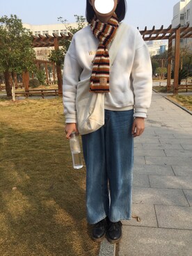 「IKEA（イケア）のアイテム（食器/キッチン）」を使った、o硬糖oさん（レディース・165cm）の冬コーディネート