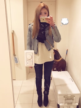 Rina♡さん（レディース・163cm）の冬コーディネート