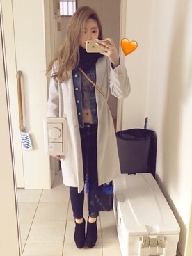 Rina♡さん（レディース・163cm）の冬コーディネート
