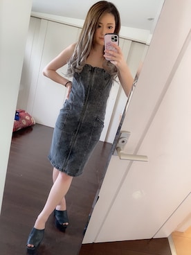 「EGOIST（エゴイスト）のアイテム（ワンピース/ドレス）」を使った、Rina♡さん（レディース・163cm）の夏コーディネート