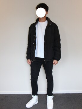「AF1」｜「アイテム（その他アウター）」を使った、Danさん（メンズ・178cm）の冬コーディネート