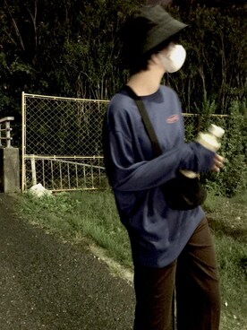 「ラブアンドピース2020」｜「アイテム（帽子）」を使った、たんたんさん（レディース・163cm）の秋コーディネート