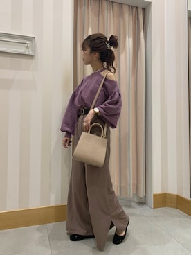 「変形トップス」｜yukiさん（レディース・154cm）の秋コーディネート