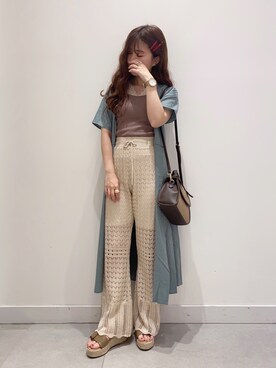 透かし編みニットパンツ の人気ファッションコーディネート Wear
