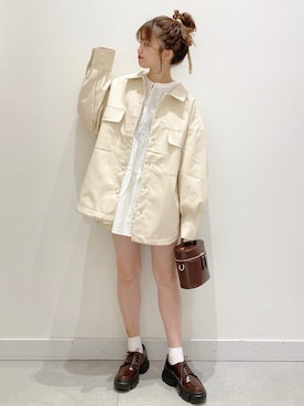 「Heather（ヘザー）のアイテム（その他アウター）」を使った、yukiさん（レディース・154cm）の秋コーディネート