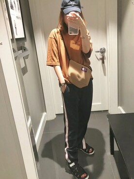 「Abercrombie&Fitch（アバークロンビーアンドフィッチ）のアイテム（チノパンツ）」を使った、NudeSASAさん（レディース・164cm）の夏コーディネート