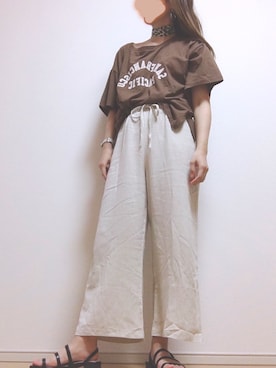 「CLEA（クレア）のアイテム（財布/小物）」を使った、せなさん（レディース・156cm）の夏コーディネート