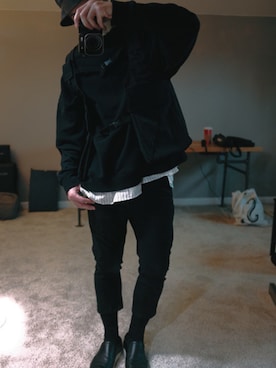 「asos」｜「アイテム（その他アウター）」を使った、Makatoさん（メンズ・175cm）の冬コーディネート