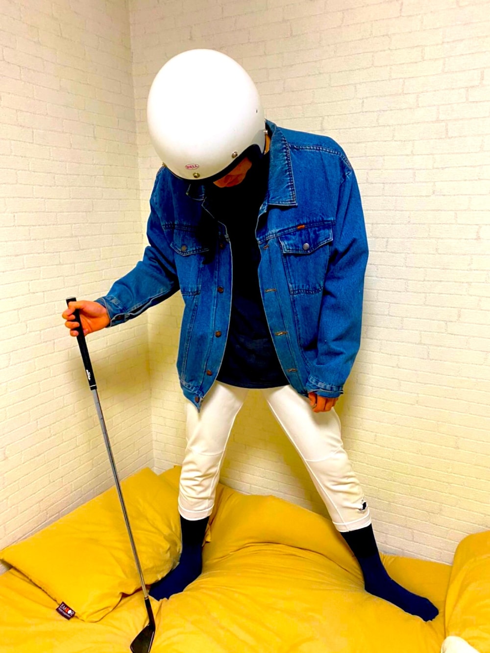 「カジュアルコーデ」｜「POLO RALPH LAURENのアイテム（デニムジャケット、ブルー系）」を使った、ヨコエさんさん（メンズ・175cm）の秋コーディネートの1枚目の写真