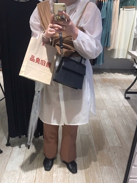 「JEANASIS（ジーナシス）のアイテム（バレエシューズ）」を使った、はるさん（レディース・164cm）の夏コーディネート