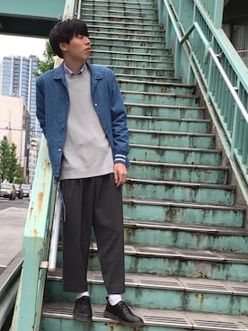 純白さん（メンズ・172cm）の春コーディネート