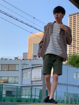 純白さん(メンズ・172cm)の春コーディネート