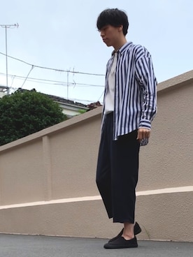 純白さん（メンズ・175cm）の夏コーディネート