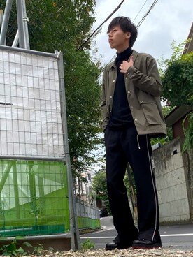 「Johnbull Private labo（ジョンブルプライベートラボ）のアイテム（ブルゾン）」を使った、純白さん（メンズ・174cm）の秋コーディネート