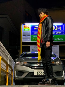「DETAILS（ディテールズ）のアイテム（ジャケット/アウター）」を使った、純白さん（メンズ・174cm）の冬コーディネート