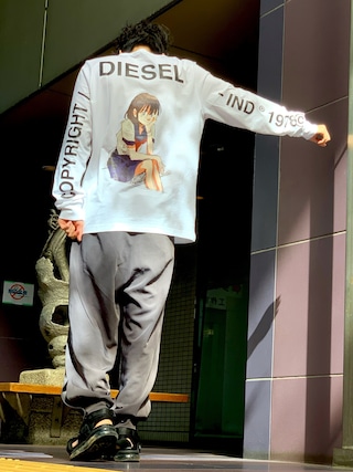 DIESEL（ディーゼル）の「メンズ Tシャツ ロンT JUN INAGAWA（T