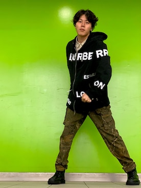 「秋のマイ旬スタイル」｜「アイテム（ナイロンジャケット）」を使った、純白さん（メンズ・174cm）の秋コーディネート