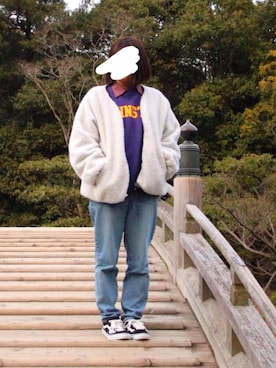 「SpRay（スプレイ）のアイテム（ブルゾン）」を使った、miyuさん（レディース・152cm）の春コーディネート