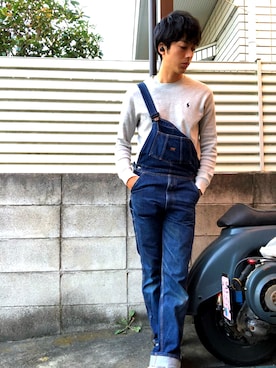 「アイテム（オールインワン・サロペット）」を使った、hagiwara_ryutaさん（メンズ・175cm）の秋コーディネート