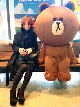 「フォックスファー」｜「アイテム（ジャケット/アウター）」を使った、Rahelさん（レディース・172cm）の秋コーディネート