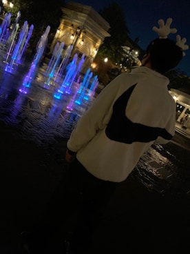 「ディズニー」｜「アイテム（その他アウター）」を使った、びっきーさん（メンズ・176cm）の秋コーディネート
