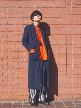 岡本 大護さん（メンズ・178cm）の秋コーディネート