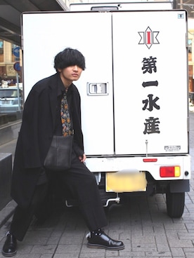 「アイテム（フォーマルスーツ/小物）」を使った、岡本 大護さん（メンズ・178cm・10代）の冬コーディネート