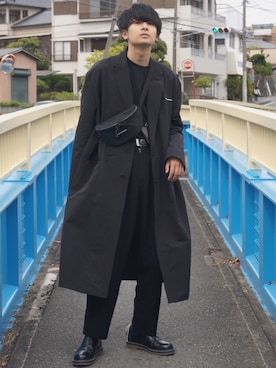 「DRESSEDUNDRESSED（ドレスドアンドレスド）のアイテム（ジャケット/アウター）」を使った、岡本 大護さん（メンズ・178cm）の春コーディネート