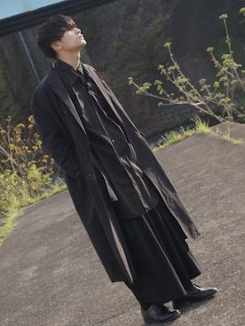「DRESSEDUNDRESSED（ドレスドアンドレスド）のアイテム（ジャケット/アウター）」を使った、岡本 大護さん（メンズ・178cm）の春コーディネート