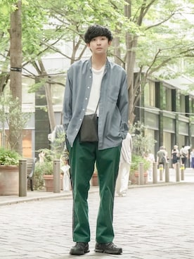 岡本 大護さん（メンズ・180cm）の夏コーディネート