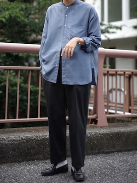 「BlackEyePatch（ブラックアイパッチ）のアイテム（パンツ）」を使った、岡本 大護さん（メンズ・180cm）の夏コーディネート
