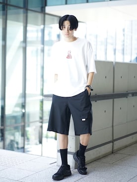 岡本 大護さん（メンズ・180cm）の夏コーディネート