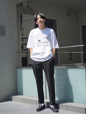 岡本 大護さん（メンズ・180cm）の夏コーディネート