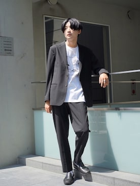 岡本 大護さん(メンズ・180cm)の夏コーディネート