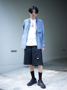 岡本 大護さん（メンズ・180cm）の夏コーディネート