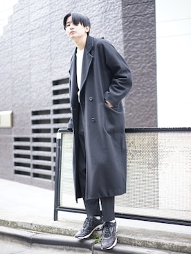 岡本 大護さん（メンズ・180cm）の冬コーディネート