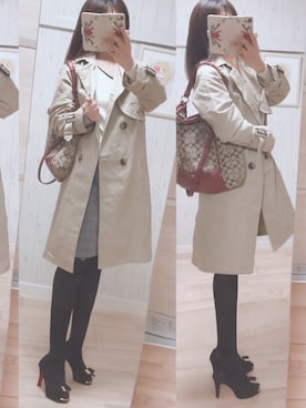 「やっぱりストリートが好き」｜「アイテム（トレンチコート）」を使った、すずらんさん（レディース・159cm）の秋コーディネート