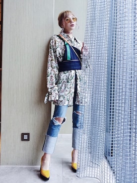 「a fadのアイテム」を使った、kirbykuoさん（レディース・165cm）の春コーディネート
