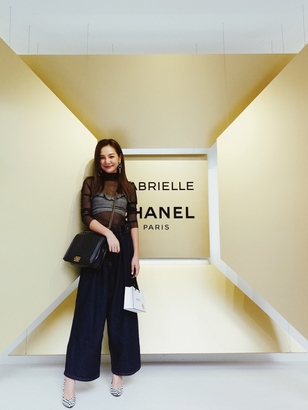 「ZARA、chanel、niko and ...、abcense」｜「ZARAのアイテム（トップス、ブラック系）」を使った、kirbykuoさん（レディース・165cm）の秋コーディネートの1枚目の写真