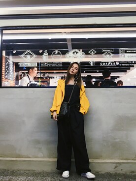 「chanel」｜「アイテム（オールインワン・サロペット）」を使った、kirbykuoさん（レディース・165cm）の秋コーディネート
