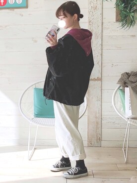 「kastane_ootd」｜「アイテム（ブルゾン）」を使った、Tane🌷さん（レディース・159cm）の冬コーディネート