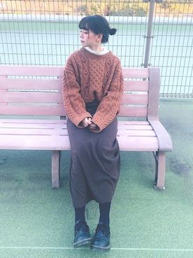 Tane🌷さん（レディース・159cm）の冬コーディネート