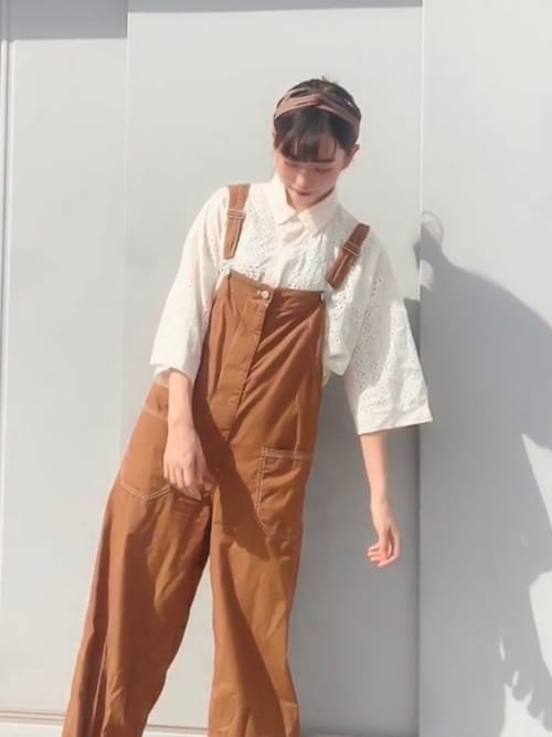 Tane🌷さんの「レースハギハギ半袖シャツ（niko and...）」を使ったコーディネート