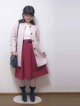 「ハニーズ」｜「アイテム（その他アウター）」を使った、りと(旧にーな)さん（レディース・158cm）の秋コーディネート