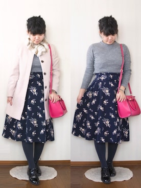 「ハニーズ」｜「アイテム（その他アウター）」を使った、りと(旧にーな)さん（レディース・158cm）の冬コーディネート