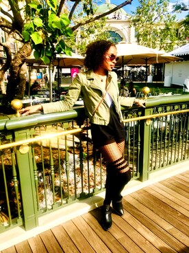 「ZARA（ザラ）のアイテム（サロペット/オーバーオール）」を使った、GoddessCCustomsさん（レディース・157cm）の夏コーディネート