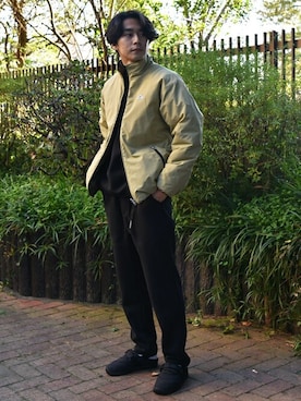 「SHIPS」｜「アイテム（その他シューズ）」を使った、中山さん（メンズ・177cm）の冬コーディネート